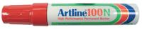 Viltstift Artline 100 schuin 7.5-12mm rood - thumbnail