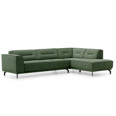 Hoekbank Bora Donkergroen Stof