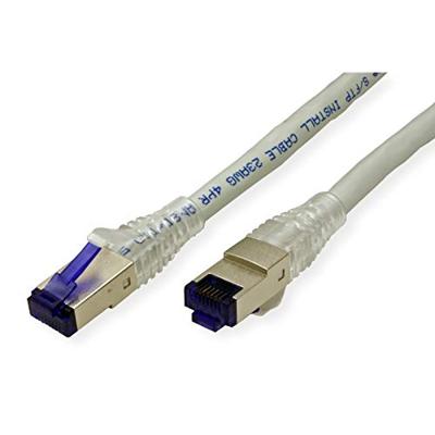 ROLINE patchkabel Cat.6A (Klasse EA) S/FTP (PiMF), massief, grijs, 70 m