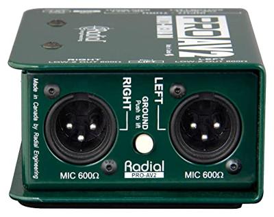 Radial ProAV2 Multimedia passieve stereo DI-box