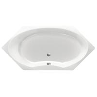 Xenz Orona Hoekbad - 190x90x53 - afvoer Midden - acryl - wit 6861-01 - thumbnail