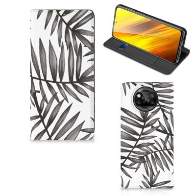 Xiaomi Poco X3 Pro | Poco X3 Smart Cover Leaves Grey Xiaomi Poco X3 Pro | Poco X3 Smart Cover Leaves Grey