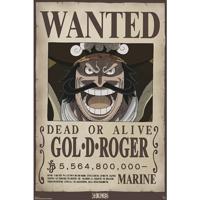 Poster One Piece - Wanted Gol .D. Roger 61x91,5cm - thumbnail