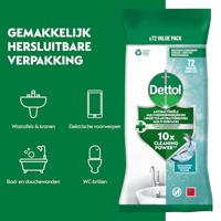 Reinigingsdoekjes dettol antibacterieël ocean 72st - thumbnail