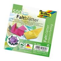 Origami pap folia 70gr 10x10cm 500 vel assorti kl - thumbnail