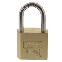 Burg Wächter 116 PC 50 Niro Hangslot 51.3 mm Messing Hangslot voor profielcilinder - thumbnail