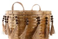 Basket spelset DKD Home Decor Multicolour Bamboe (3 Onderdelen) - thumbnail