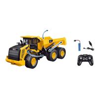 Rc bestuurbare constructietruk oplaadbaar met licht en geluid - thumbnail