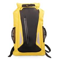 Outdoor waterdichte droge dubbele schouderband tas droge zak PVC vat tas capaciteit: 25L (geel) - thumbnail