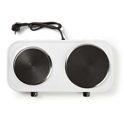 Dubbele Elektrische Kookplaat | 2500 W | 155/185 mm | Beveiliging tegen Oververhitting Dubbele Elektrische Kookplaat | 2500 W | 155/185 mm | Beveiliging tegen Oververhitting