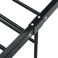 Bedframe metaal zwart 160x200 cm - thumbnail