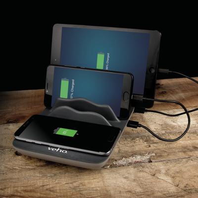 TA-7 4 port USB hub Qi fast wireless charging pad TA-7 4 port USB hub Qi fast wireless charging pad