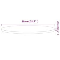 Tafelblad rond 80x2,5 cm massief beukenhout - thumbnail