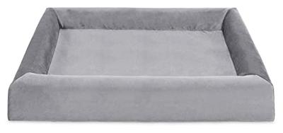 Bia bed royal fluweel overtrek hondenmand grijs BIA-80 100X80X15 CM