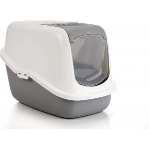 Kattenbak Nestor grijs/wit 56X39X38.5 cm