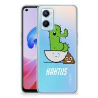 OPPO A96 | OPPO A76 Telefoonhoesje met Naam Cactus Poo - thumbnail