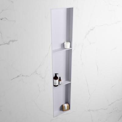 MONDIAZ EASY Nis 149,5x29,5cm in solid surface kleur Cale | Cale. 3 vakken geschikt voor in- of opbouw