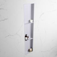 MONDIAZ EASY Nis 149,5x29,5cm in solid surface kleur Cale | Cale. 3 vakken geschikt voor in- of opbouw - thumbnail