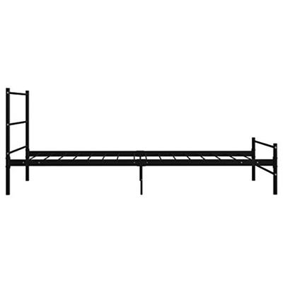 VidaXL Bedframe metaal zwart 90x200 cm