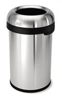 Simplehuman Afvalemmer Bullet Open 80 liter (zilver) - thumbnail