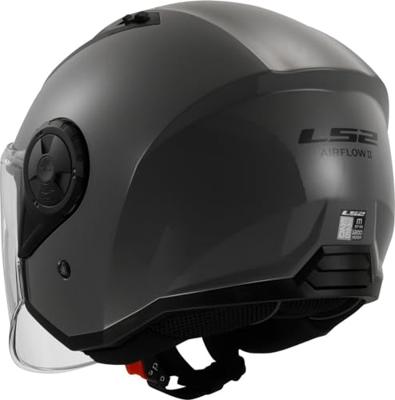 LS2 "of616 airflow ii solid" jethelm helmet of616 airfl.ii solid xl nardo grey
