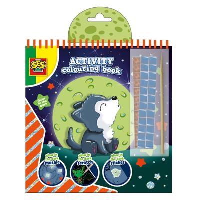 SES doe kleurboek glow in the dark 3in1