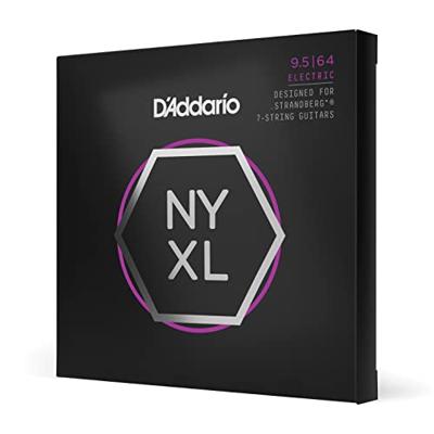 D'Addario NYXL09564SB 095-64 Super Light Plus Nickel Wound snaren voor 7-snarige Strandberg gitaar