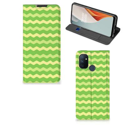 OnePlus Nord N100 | Hoesje met Magneet | Waves Green