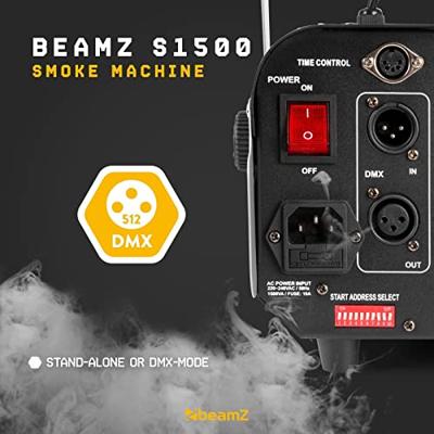 Beamz S1500 rookmachine DMX