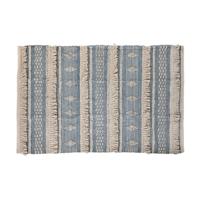 Tapijt DKD Home Decor 180 x 120 x 2 cm Blauw Katoen Wit Boho - thumbnail