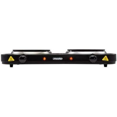 Mesko Home MS 6509 kookplaat Zwart Aanrecht Gesealde plaat 2 zone(s)