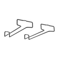 Metaltex Wijnglazenrek 11x26x4 cm Zwart 2 Stuks - thumbnail