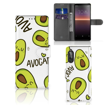 Sony Xperia 10 II Leuk Hoesje Avocado Singing Sony Xperia 10 II Leuk Hoesje Avocado Singing