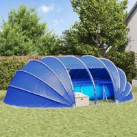 Zwembad Tent Koepel Blauw 640 x 432 x 205 cm - thumbnail