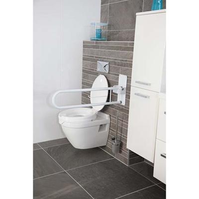 WC Wandbeugel opklapbaar | Atlantis | WC beugel | Toiletsteun | Toiletbeugel | Wit | PR50070