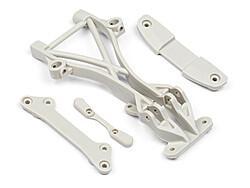 High performance rear brace set (white)