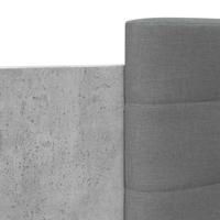 Bedframe met hoofdeinde bewerkt hout betongrijs 90x200 cm - thumbnail