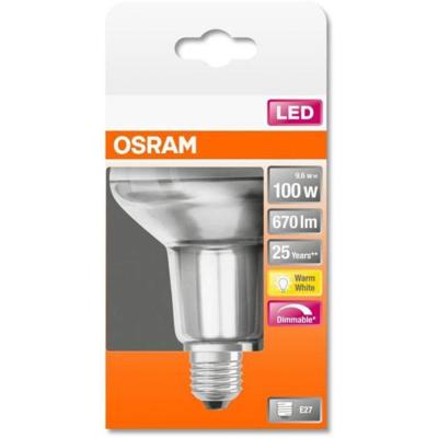 OSRAM HOMELIGHTING 4058075433281 LED-lamp Energielabel F (A - G) E27 Reflector 8.5 W = 100 W Warmwit (Ø x h) 80 mm x 105 mm Dimbaar 1 stuk(s)