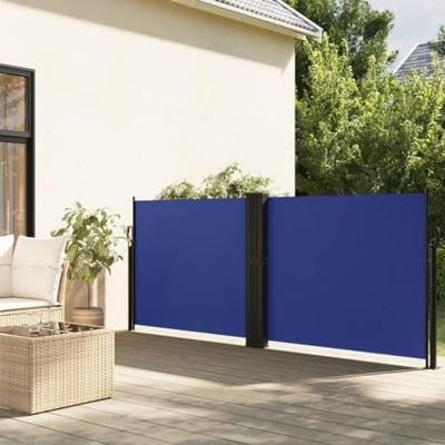 VidaXL Windscherm uittrekbaar 140x1200 cm blauw VidaXL Windscherm uittrekbaar 140x1200 cm blauw