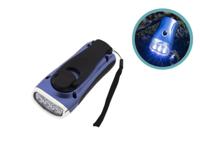 HI LED Zaklamp met Dynamo - Opwindbaar - 3 LED's - Oplaadbare Batterij - thumbnail