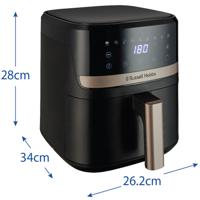 Russell Hobbs Satisfry Air Fryer 4.3L Airfryer Zwart - thumbnail