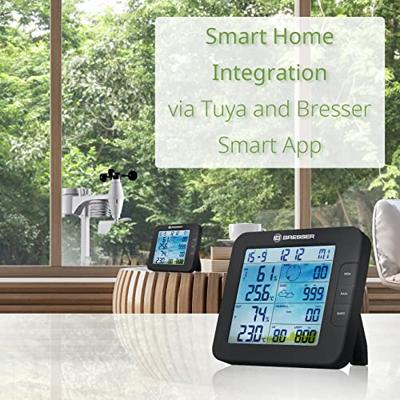 BRESSER Tuya Smart Home 7-in-1 weerstation ClimateConnect (zwart)