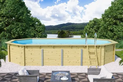 Karibu | Zwembad Model 4 met Filterpakket | Variant D