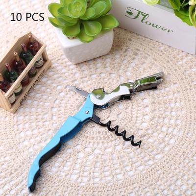 10 PCS multifunctionele zee paard patroon RVS fles wijn Opener kunt Opener fles Opener willekeurige kleur levering