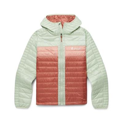 Cotopaxi Capa Insulated Hooded Isolatiejas Dames Green Tea/Faded Brick S