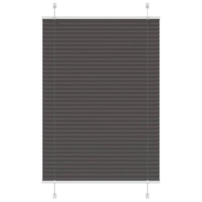 Pliss rolgordijn 100x100 cm stofbreedte 99,4cm polyester zwart