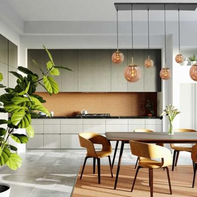 Steinhauer Hanglamp bollique L 120 cm B 25 cm 6 lichts 3499 messing