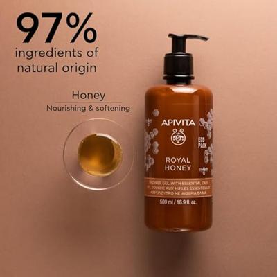 Apivita Royal Honey Shower Gel with Essential Oils 500ml