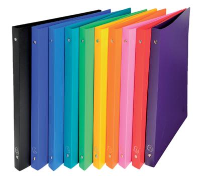 Ringband Exacompta A4 4-rings O-mech 15mm PP assorti Ringband Exacompta A4 4-rings O-mech 15mm PP assorti