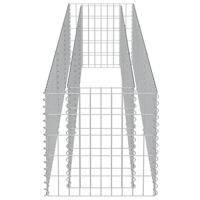Gabion plantenbak verhoogd 270x50x50 cm gegalvaniseerd staal - thumbnail
